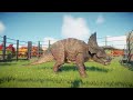 Triceratops vs Ankylosaurus - Friend Or Battle? - JWE Battle Fight - Jurassic World Evolution 2