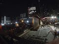 Steel beam transported on a wind tower dolly