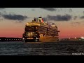 Mein Schiff 1 cruise ship leaving Klaipeda Port