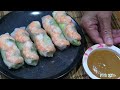 Vietnamese Spring Rolls! Fresh Rice Paper Rolls!