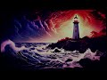 Sleep Stories for Grown Ups😴 Kindness of the Lighthouse Keeper🔦🏠 Rain⛈️ Fire Crackling🔥 Piano Music🎵