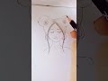 how to draw a  girl with beautiful messy bun #drawing #preetharshart