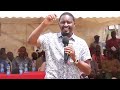 Angry, Mwangi kiunjuri lectures raila in public domain