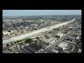 Drone over 110 Freeway (SouthCentral, Los Angeles)