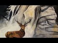 Stag at a Waterfall by Jacqueline Sewell (with Amy Papiransky)