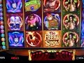 The freak show slot machine win