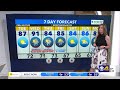 Warmer today; storm chances return tomorrow