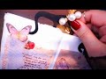 [ASMR] Let's Write with a Purple Glitter Pen This Time 🤎 Relaxing Sounds of Collage | Vintage Diary