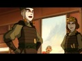 Sokka becomes a Kyoshi Warrior