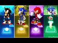 Shadow 🔴 Sonic Generations 🔴 Knuckles 🔴 Hyper Sonic || Tiles Hop EDM RUSH 🎯🎶