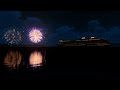 Great British Line Great Victoria world cruise fireworks
