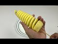 How to Make a Spiral Potato Cutter - Spring Potato Machine