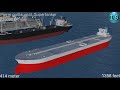 World's Largest Ship Size Comparison 3D Animation | Warship size comparison 3D animation | #ships