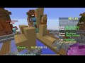 a terrible 39 second clip of me block trapping two people in skywars without audio