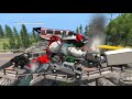 Collapsing Bridge Pileup Crashes #14 - BeamNG Drive Crash Testing