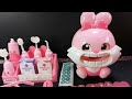 Satisfying with Unboxing Cute Pink Bunny Dentist Playset