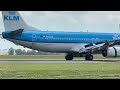 Live: Crosswind & Rainstorm Arrivals at Amsterdam Schiphol Airport | July 16th 2024