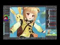 Yaoyao Fanart Live2D Illustration Process Timelapse | Krita, Live2D Cubism