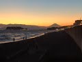 七里ヶ浜夕暮れの富嶽