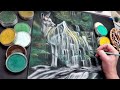 Painting a Surreal Waterfall Deer with Pastels