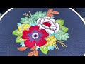 DIY Embroidery Flower Handwork Needlework for Beginner Cross Stitch Kit.