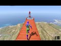 GTA 5 Rainbow Spiderman Jumping Into Portals (Ragdolls/Euphoria Physics) #33