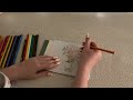 ♡ asmr ♡ lofi whisper ramble whilst coloring! ♡ pencil sounds and close up whispers