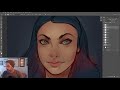 How I Paint Skin! Character Concept Art Tutorial