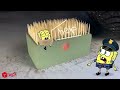 Ohh no, My Son !! Car crushing Spongebob Mommy vs Spongebob Baby  🚓 Crushing Crunchy & Soft Things