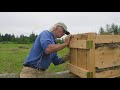 The Human Hay Baler! Jim Kovaleski Demonstrates His Custom + Manual Baler