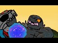 King Ceasar vs Titanosaurus | Godzilla fight animation