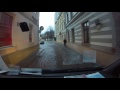 Driving through the Old Town of Riga, Saturday morning