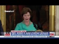 W Cries & Laura Bush Adds 