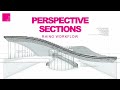 Perspective Section Tutorial Rhino 3D | EASY 2 MINUTES | Architecture Section Perspective Drawings