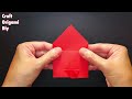 Easy Paper Heart Envelope Origami Craft with Square Paper No Glue No Tape, Heart Envelope DIY Crafts