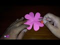 EASY FLOWER CRAFT | HOW TO MAKE PAPER FLOWER | PAPER FLOWER STEP BY STEP