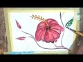how to draw a china rose / জবা ফুল আঁকার সহজ নিয়ম