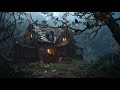 Haunted Woods Witch's Retreat | Dark Academia for Writing, Reading, Relaxing