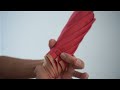 折りたたみ傘の畳み方（２段折り）