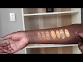 L.A Girl Pro Coverage Illuminating Foundation Swatches. Dark Medium Tan shades