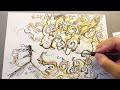 Summoning Elemental, Sketch Pen and Ink - ASMR Unintentional No Talking