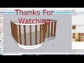 How to Modelling  a Curved Balcony rail with PathCopy, Weld extension and Follow Me in SketchUp