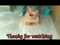 Wood stove smoke-free build step by step/Clay stove making/Mud stove/Mitti ka chulha
