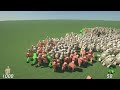 1000 Iron Golems Vs 100 Mutant Creepers |Minecraft|