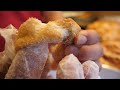 Making Amazing Korean twisted bread stick - korean street food