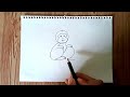 How to draw a monkey step by step very easy || সহজে বানর আঁকা