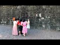 Foreign Tourists Enjoy Taking Photos sa Fort Santiago