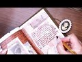 [ASMR] Writing in my Vintage Diary with the Sound of Rain 🤎 Relaxing Sounds | Paper Therapy