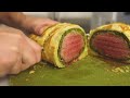 Beef Wellington with homemade rough puff pastry