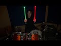 Beautiful Things - Benson Boone - Drum Cover (LED DRUMSTICKS)